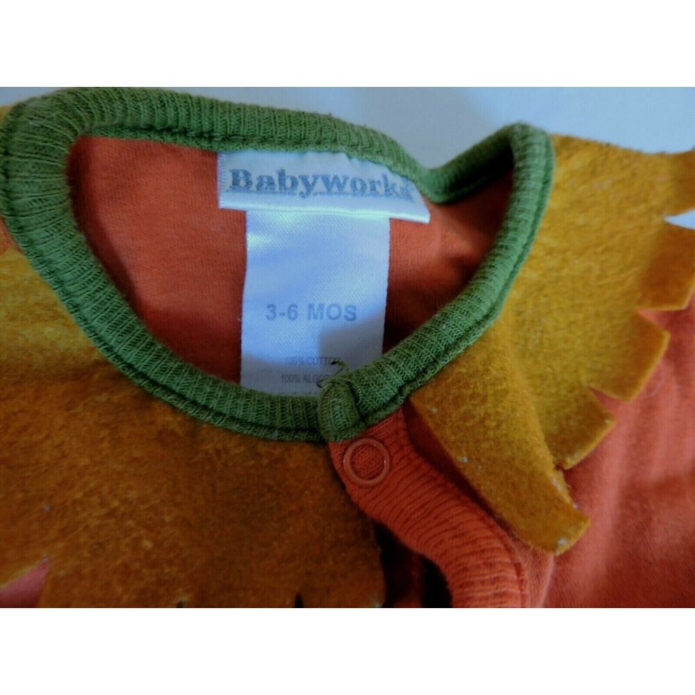 Babyworks Scarecrow Outfit Halloween Baby Costume Bodysuit Pumpkin Patch Photo - Picture 3 of 4